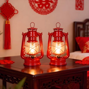 复古LED电池可充电马灯结婚婚礼新娘陪嫁添丁进财百子千孙双喜灯