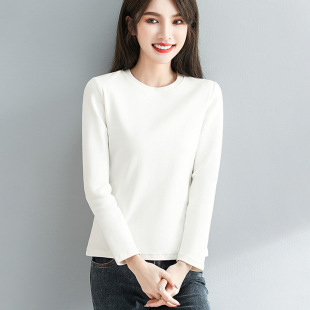 圆领长袖女工作服定制logox美容院工衣秋款足浴店瑜伽文化衫印字