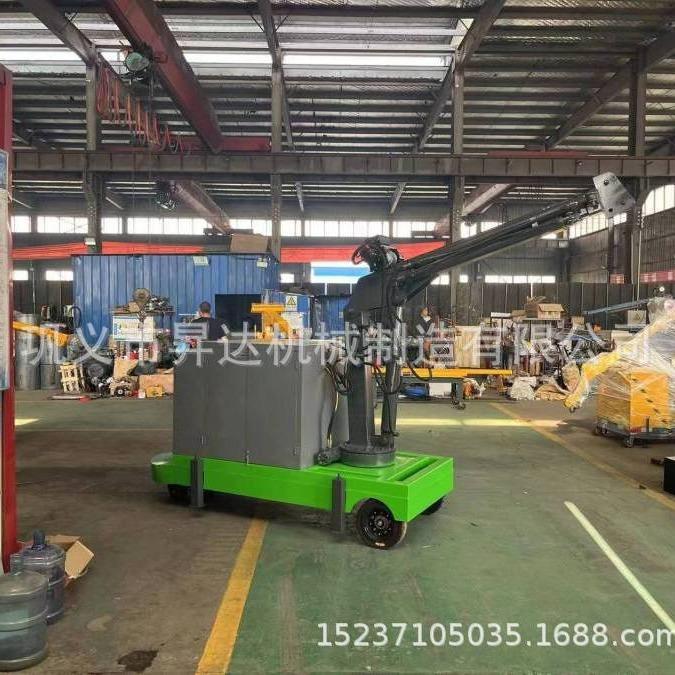 机械配重型电动行走单臂提升机车间液压移动小吊车移动小吊机