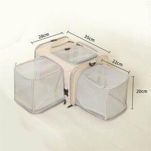 宠物航空软包猫咪登机海航大空间猫袋狗狗进客舱手提包上飞机猫包