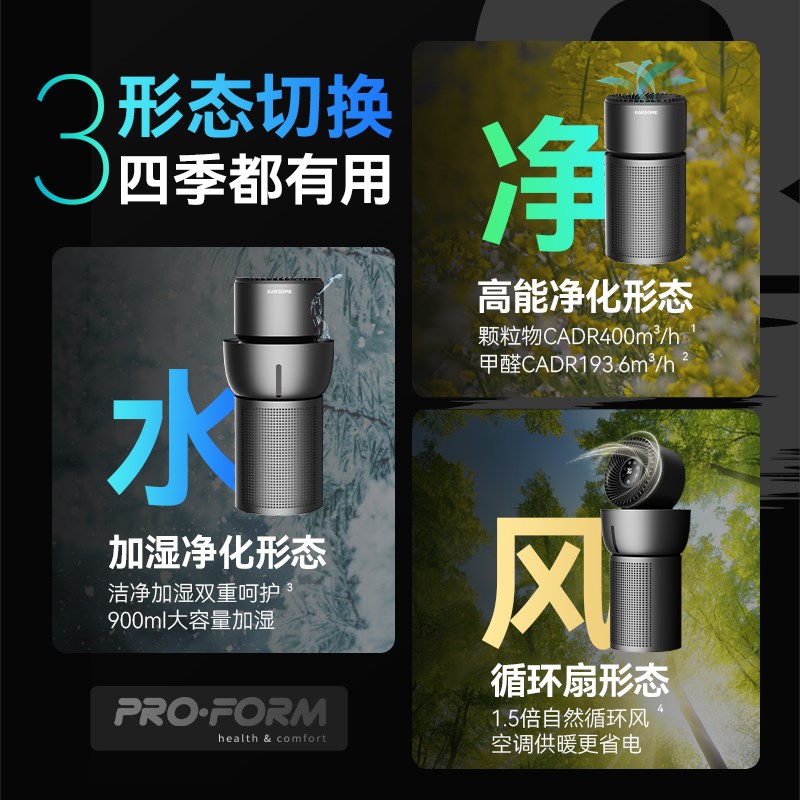 芬兰darsome塔世空气净化器加湿器一体机除甲醛除味烟味家用