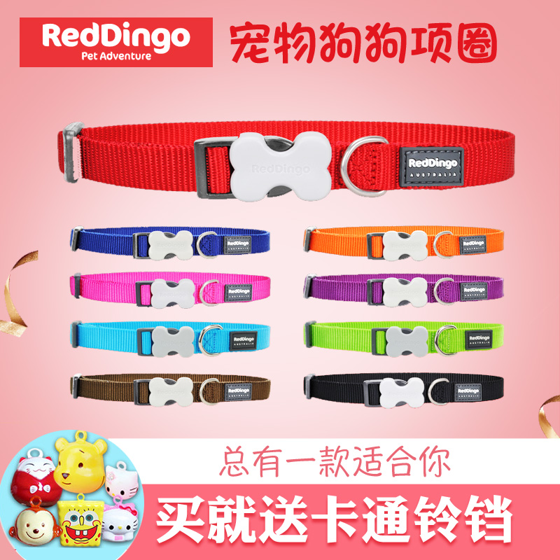 Reddingo狗狗项圈 瑞鼎狗 泰迪金毛比熊萨摩小中大型犬 宠物狗脖