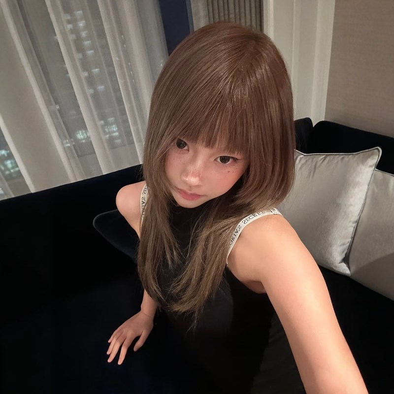 假发女全头套高层次榛果灰棕色自然lolita软妹cos万用y2k中长直发