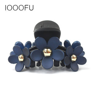 花朵抓夹大号 亚克力大爪夹夹子 韩国大号白领发抓发夹马尾一把抓