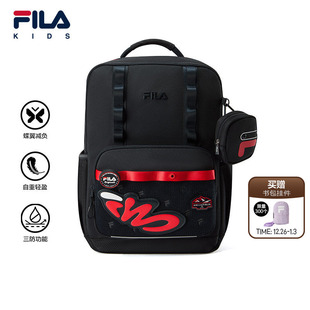 FILA斐乐儿童书包2025年冬季 男女童中大童蝶翼减负双肩包 新款