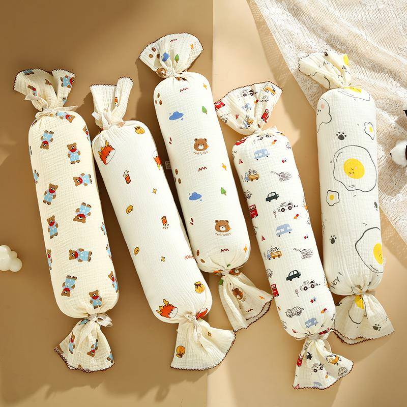 糖果枕婴儿a类可清洗儿童防翻身全棉新生儿宝宝枕头吸汗透气