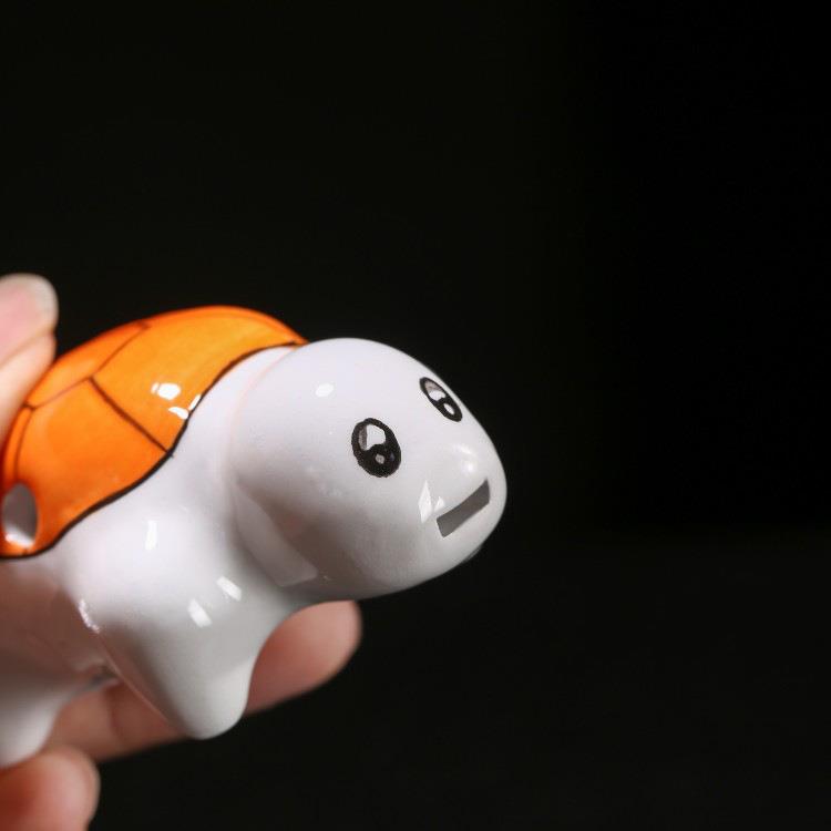 小乌龟小摆件彩色陶笛6孔瓷笛乐器叠叠乐纪念品陶瓷小动物