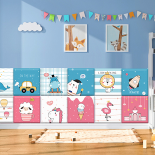 3d立体泡沫砖墙贴壁纸自粘墙围装饰毛坯房墙贴墙壁贴板卡通贴画