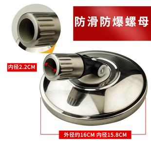 不锈钢旋转式拖把杆盘盖盘通用替换配件圆盘托盘墩布头通用拖把头