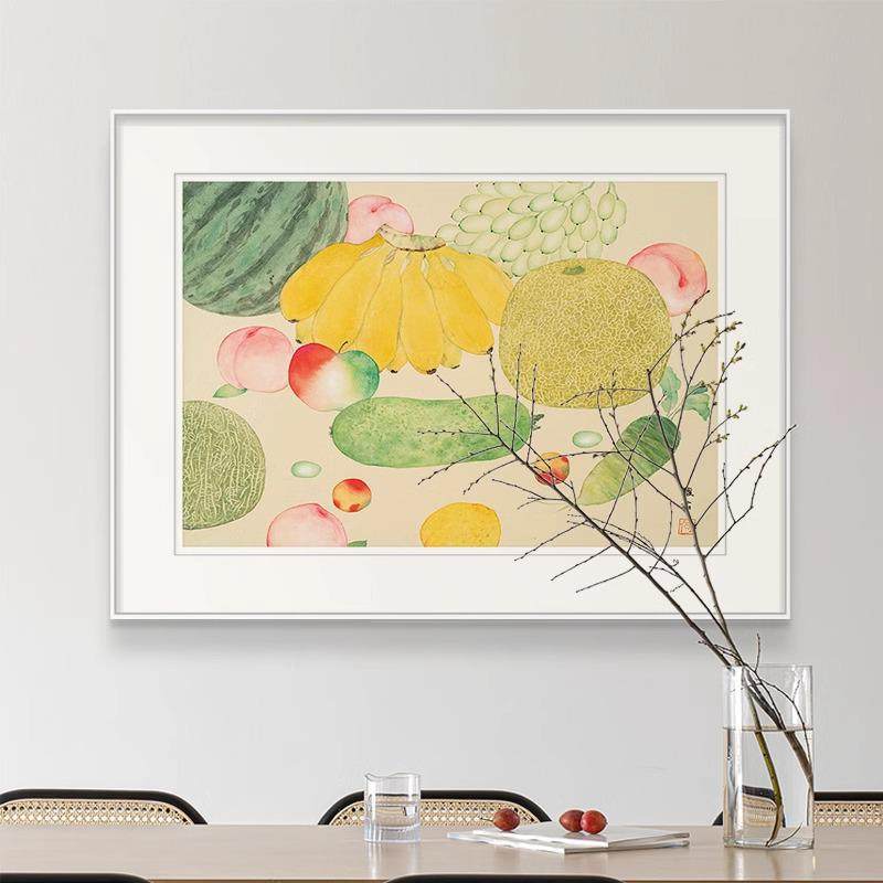 何馥君丰收图2 小清新客厅沙发背景墙挂画温馨简约餐厅厨房装饰画