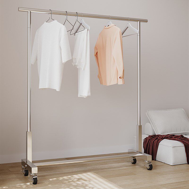 服装店展示架落地正挂专用移动落地式衣架挂式不锈钢带轮子陈列架,收纳整理,金属衣架,淘宝优惠券,粉丝福利购,淘宝优惠卷