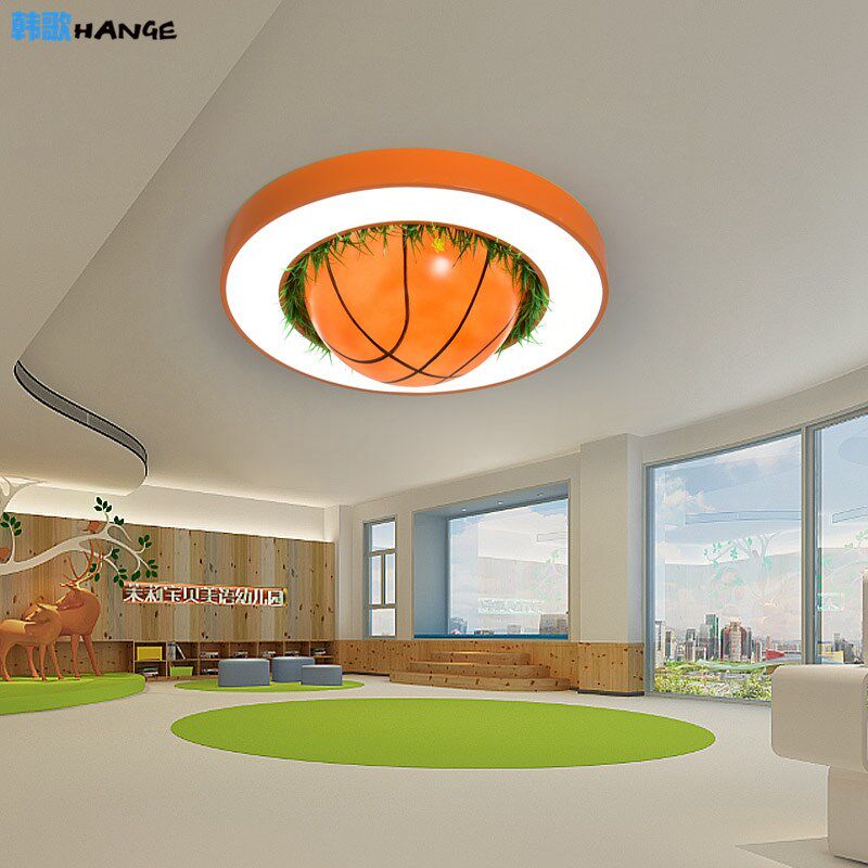 新款儿童房吸顶灯卧室书房客厅创意足球篮球造型灯幼儿园游乐园灯,家装灯饰光源,儿童房吸顶灯,淘宝优惠券,粉丝福利购,淘宝优惠卷