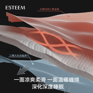 宜庭双温双感365D五件套床上用品家用套件被套枕套床单 ESTEEM