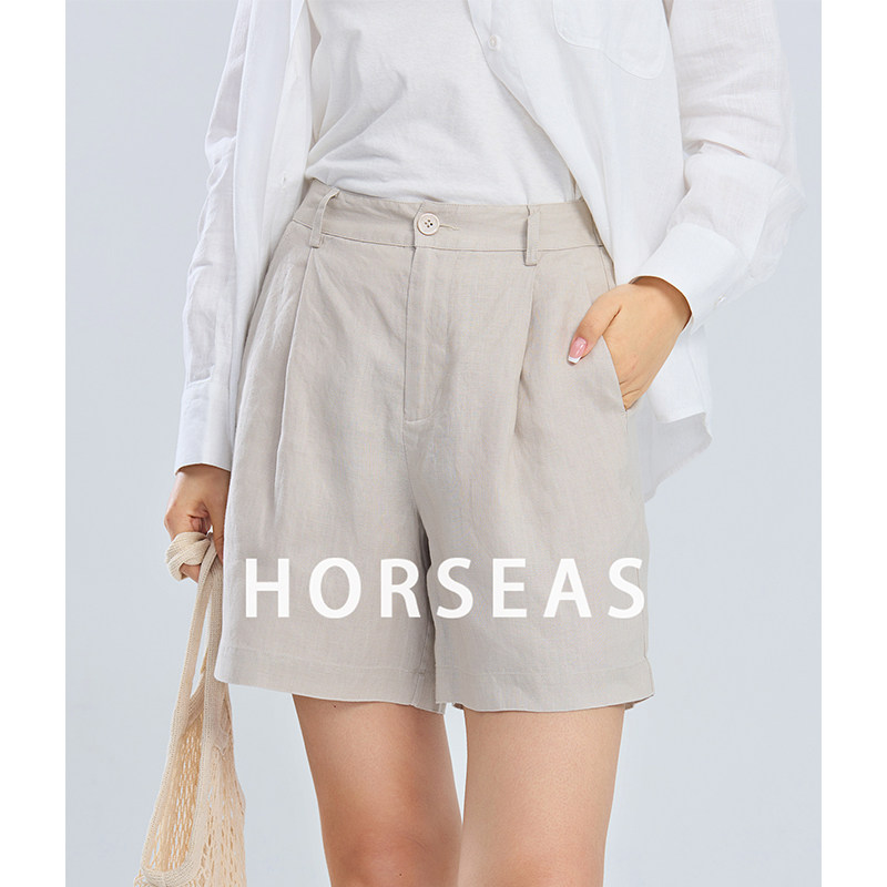 海边的马/HORSEAS汉麻女短裤