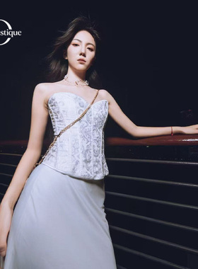 Dynastique御姐风氛围感鱼骨胸衣塑身衣简约高级复古上衣修身显瘦