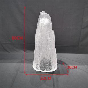 饰艺术品 别墅会所售楼部透明树脂假山雕塑摆件创意轻奢楼梯口软装