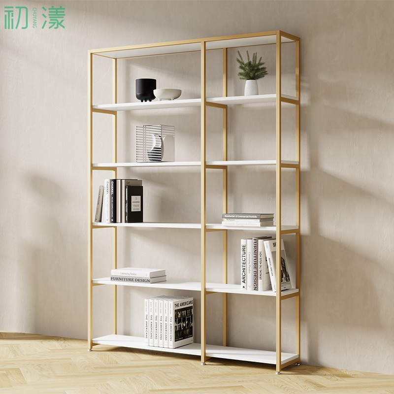 产品展示柜护肤品货架办公室v隔断置物架理发店美容院美甲架子落