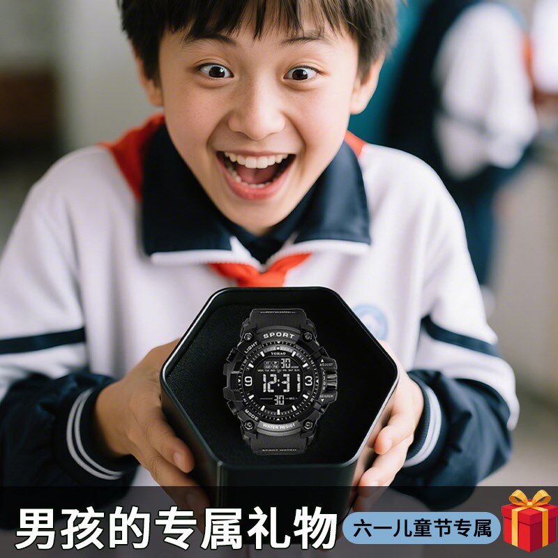 六一儿童节的礼物惊喜实用送男孩生日毕业礼物电子手表W2025新款