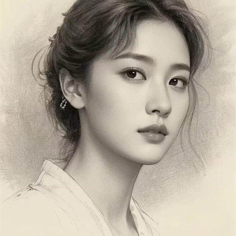 素描画像定制手绘肖像o画彩铅画代画人物画头像画真人照片转手绘