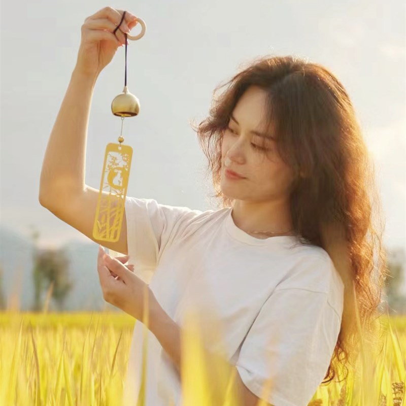 【檐语风铃】铜风铃礼盒装可包装订制可.做书签送礼