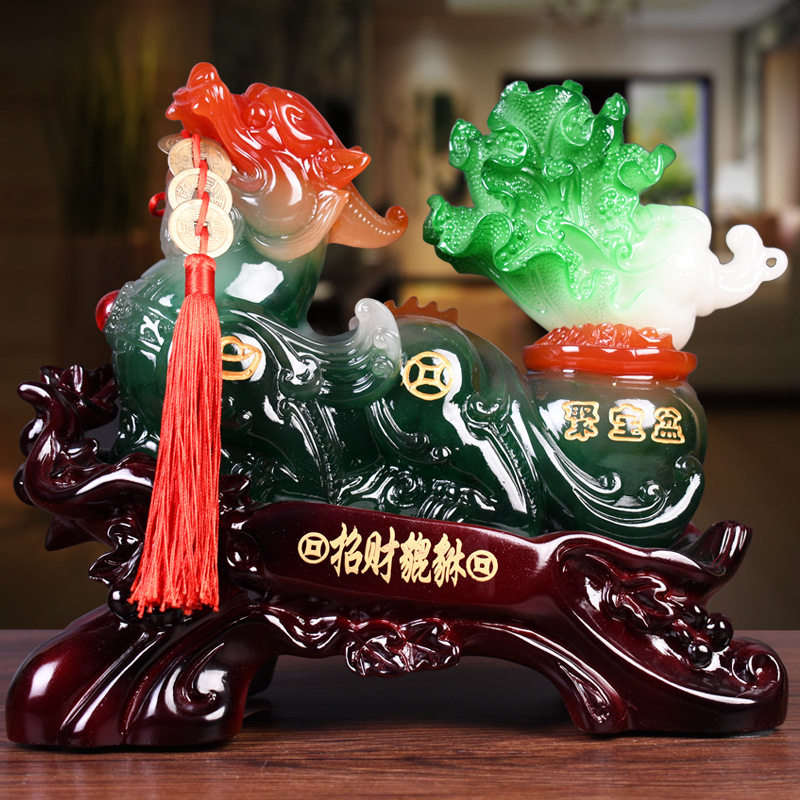 招财白菜洒柜百财貔貅开业礼品电视机柜装饰摆件R家里客厅家居摆