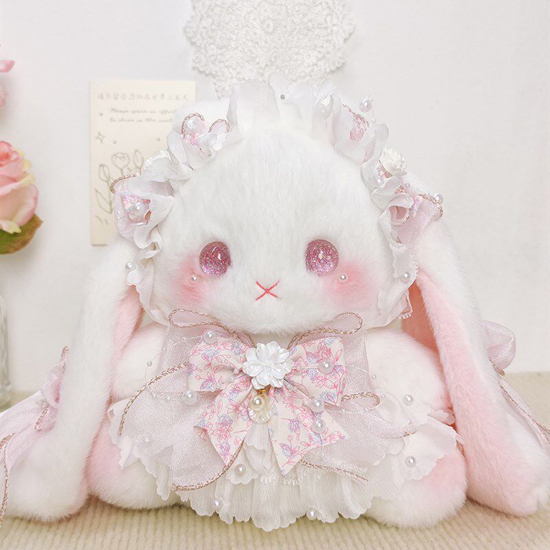 熊兽星球 大号水桶兔包 Lolita手作H兔包抽绳斜跨可双肩大容量可