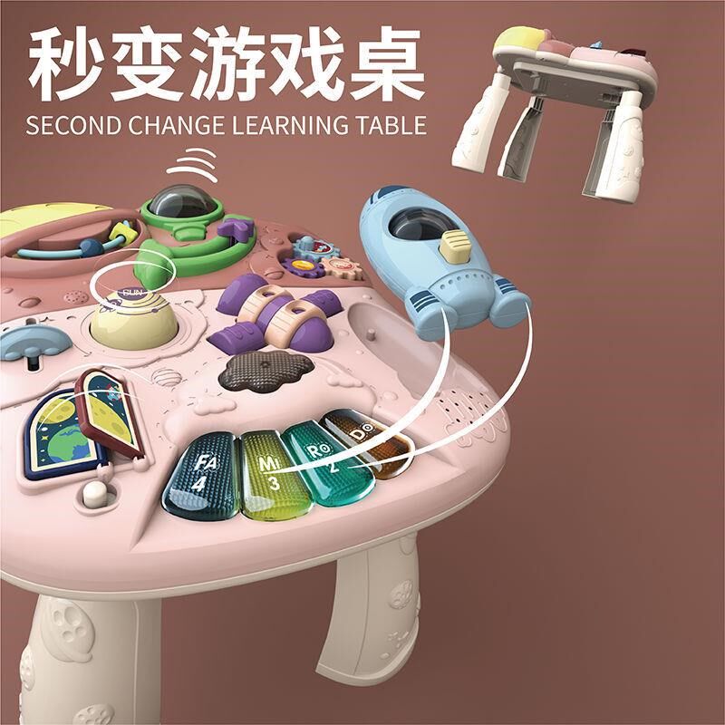 宝宝学步车手推车多功o7侧翻能型腿C学行助步6-防-1U8X个月六一玩