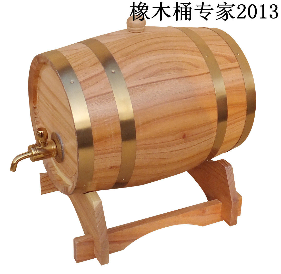 15L橡木桶酒桶1l5升木桶红酒葡萄酒橡木酒桶啤酒桶装 木质家用酒