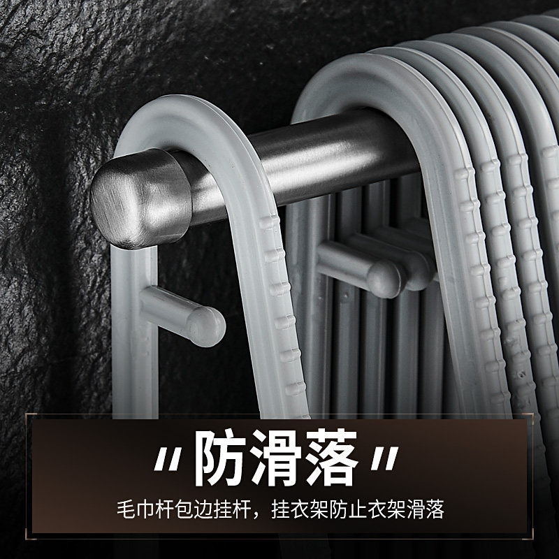 挂衣架收纳神器阳台墙上壁挂式晾衣架挂钩K放夹子挂杆衣架置物架