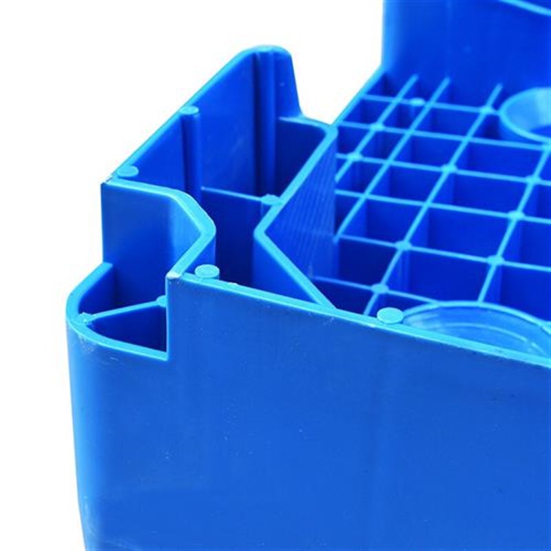高档桶装水专用托盘矿泉水垫板纯净水隔板L叉车托盘塑料卡板垫 蓝