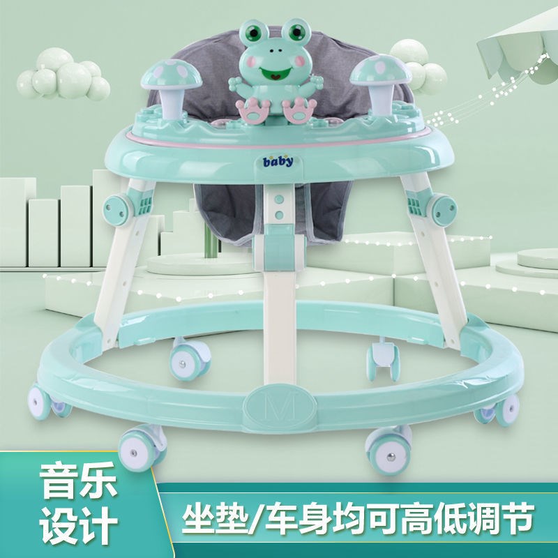 学步车防o型腿婴儿多功能防侧翻手推车宝宝可坐可推学.行车起步车