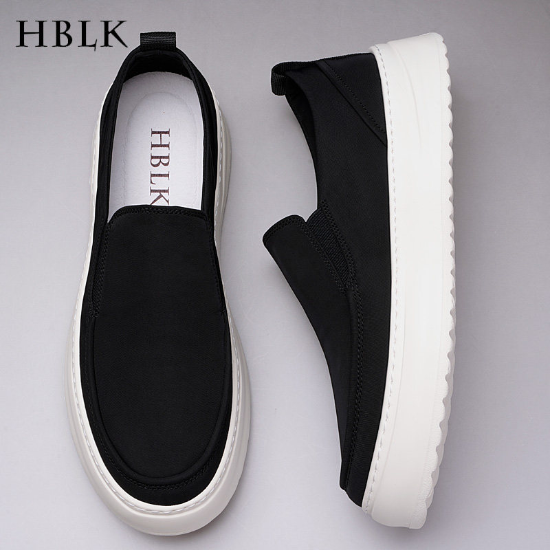 男鞋2025新款夏季透气防臭x一脚蹬厚底帆布鞋男士百搭潮流休闲板,流行男鞋,休闲板鞋,淘宝优惠券,粉丝福利购,淘宝优惠卷