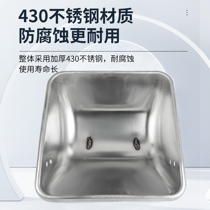加厚钢板母猪食槽不锈钢母猪料槽产床定位栏猪槽S母猪喂料槽吃食