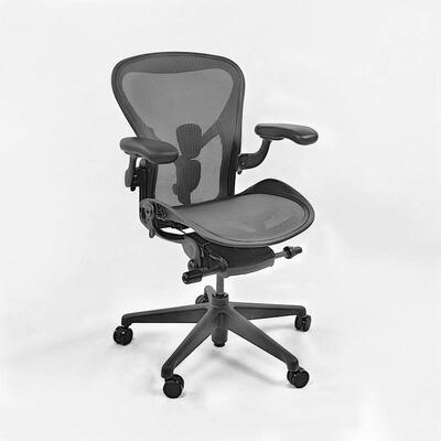 赫曼米勒aeron2代人体工学椅 简约金属框架可升降旋转办公椅