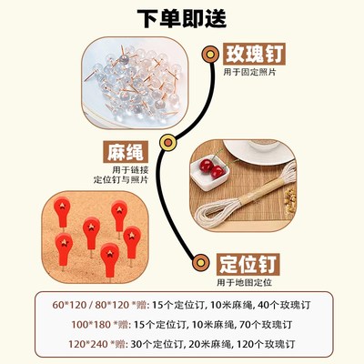 3d立体中国世界毛毡地图旅行足迹打卡照片墙客厅背景墙面装饰贴
