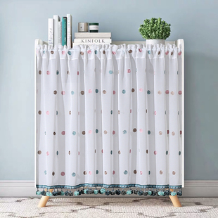 半透明长纱门帘卧室布艺四季蕾丝成品窗帘免打孔简约遮光防蚊纱帘