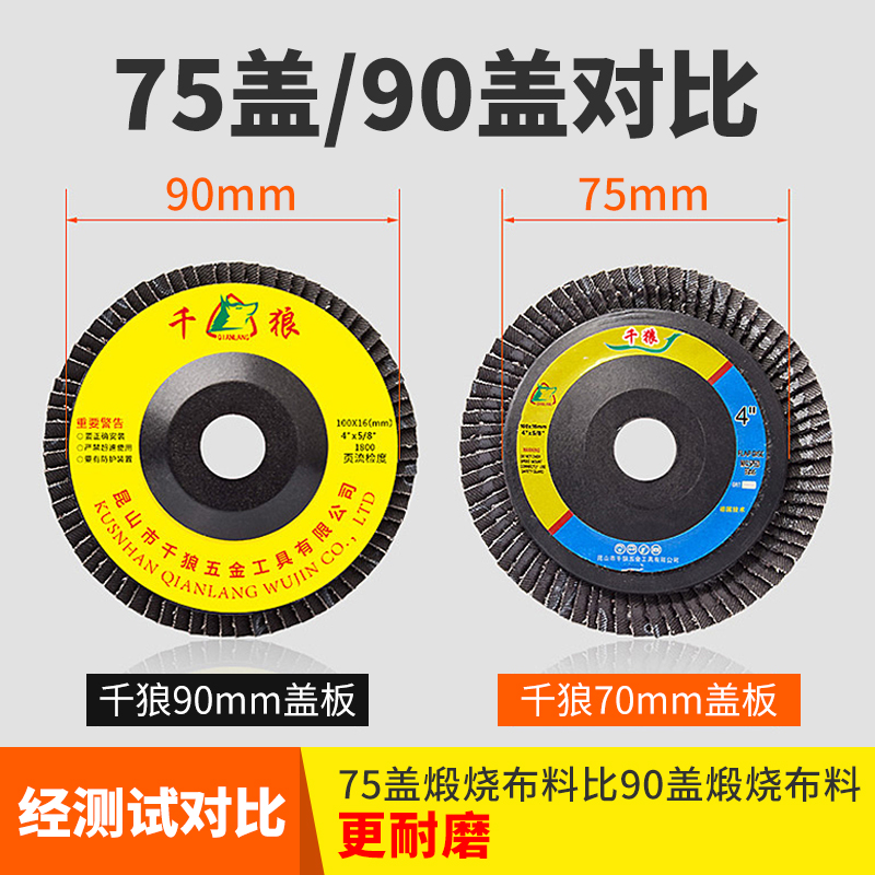 百叶片打磨片角磨机100百叶轮金属不锈钢木工抛光片手磨机抛光轮