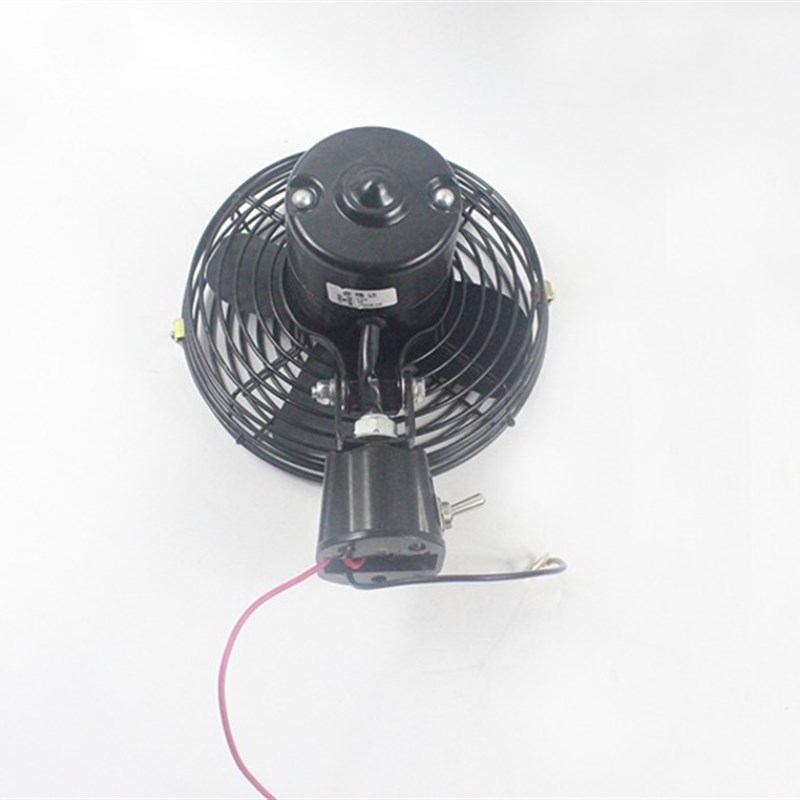 叉车铲车装载机面包车挖掘机大功率电风扇12V/24V壳换挡6寸铁风扇