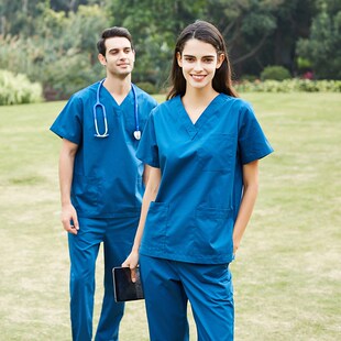 安诺护士服洗手衣手术室刷手衣服定制隔离衣男女诊所制服长短袖 春