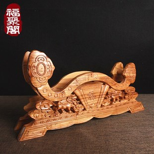 桃木斧子摆件镇宅开运客厅挂件结婚坐福搬家乔迁招财木雕刻工艺品