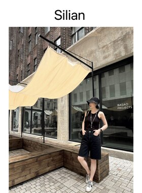 Silian高捻棉Espera弧形接缝 紧身 圆领 百搭tank背心内搭上衣