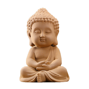 紫砂大日如来大号佛像摆件家居客厅玄关装 饰品创意办公室工艺礼品