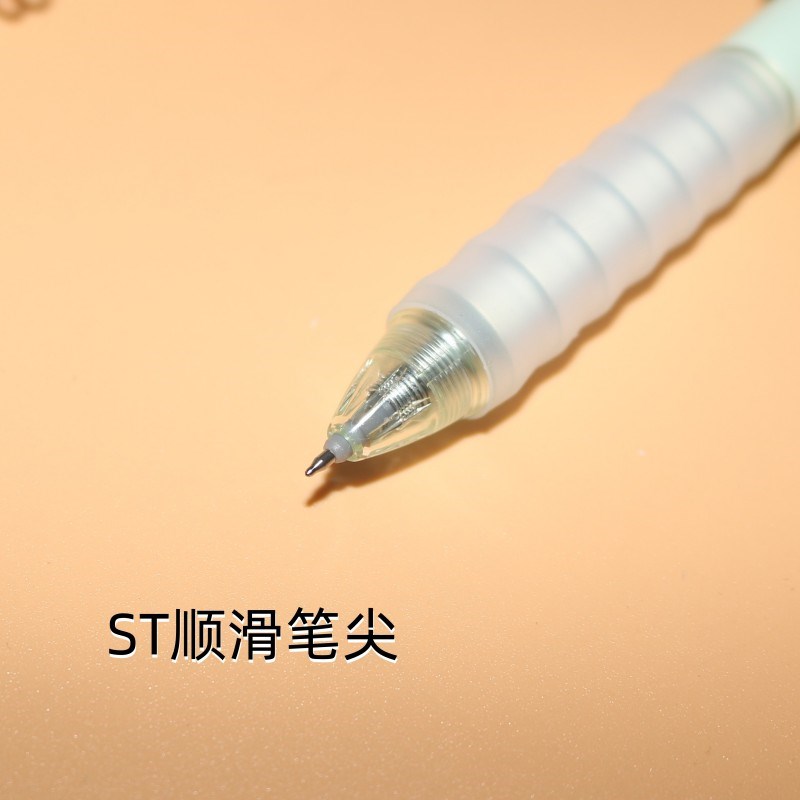 爱好按动摩易擦中性笔GP2711小学生0.5黑晶蓝小清新ST头可擦水笔