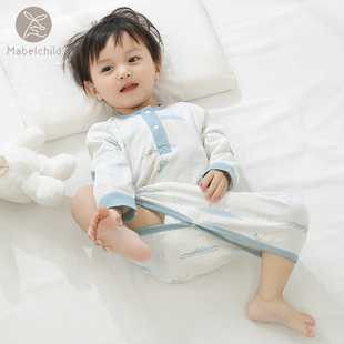 宝宝睡衣春秋冬季纯棉薄款保暖衣男女儿童家居服睡裙冬装婴儿睡袍
