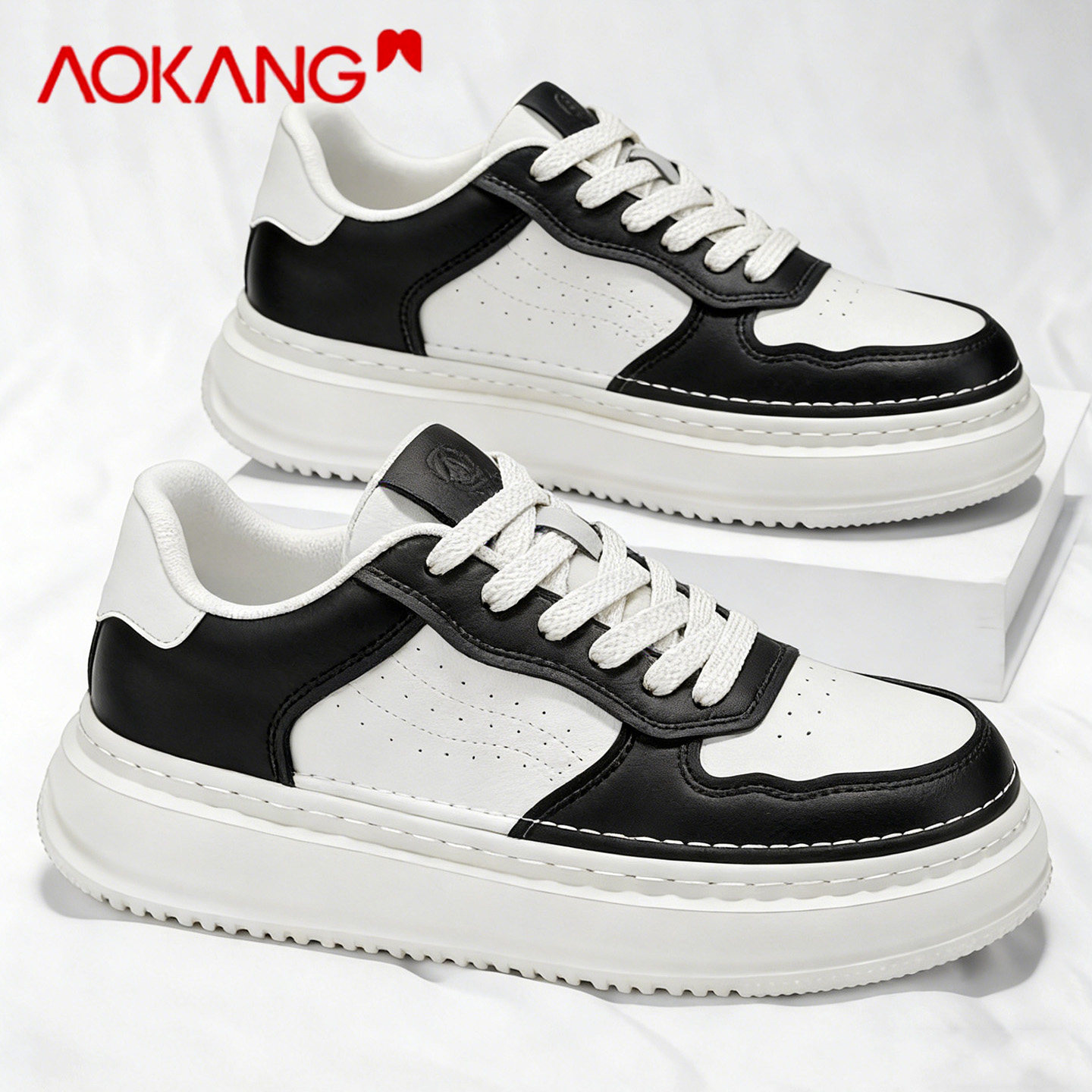 奥康男鞋2026新款春季休闲百搭小白鞋男款轻便软底透气运动板鞋潮,流行男鞋,休闲板鞋,淘宝优惠券,粉丝福利购,淘宝优惠卷