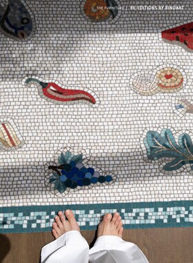 若奈 马赛克地毯/艺术家Exton生活序曲入门垫厨房岛台浴卧室