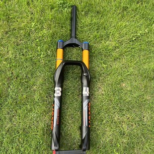 新款玛卡威前叉山地车龟兔气叉34管160行程超软阻尼减震快拆气叉