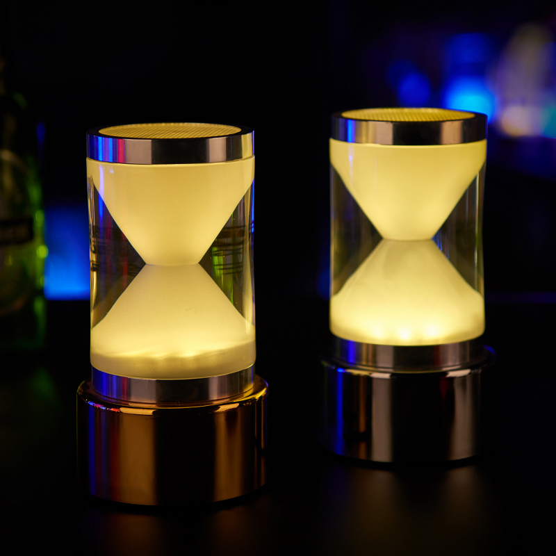 酒吧桌灯小夜灯led充电吧台灯酒吧灯创意ktv卡座七彩沙漏酒吧台灯