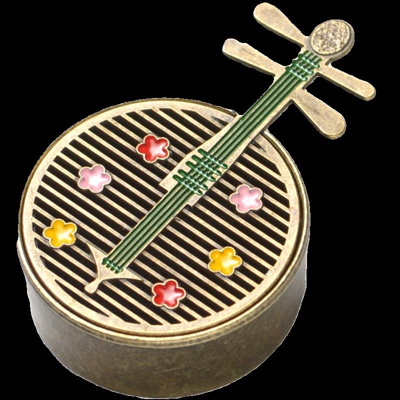 复古迷你小扇炉家用室内办公香薰炉檀香沉香炉无粘粉祥云香专用炉