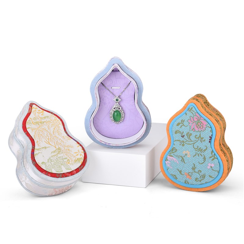 宫廷风葫芦首饰收纳盒项链吊坠文玩新中式珠宝饰品盒玉器挂件礼盒